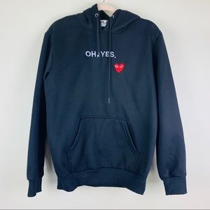 cdg oh yes hoodie